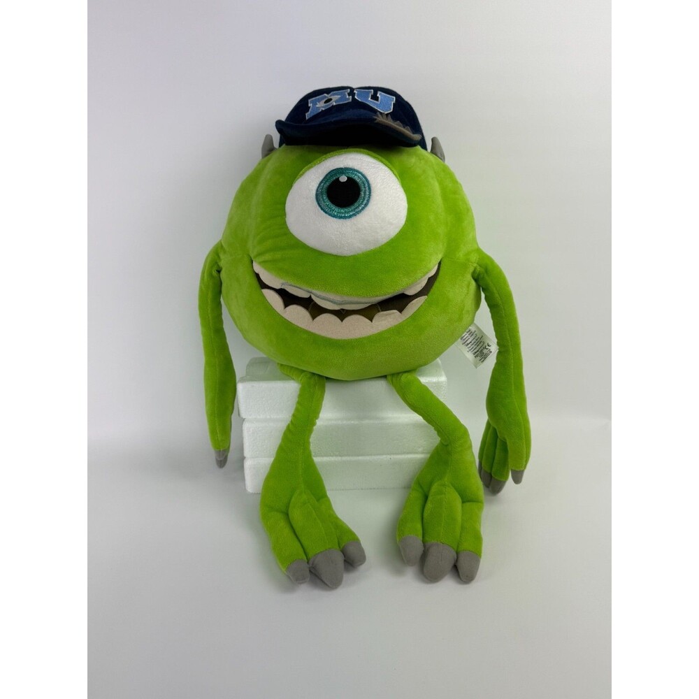 Genuine Disney Store Michael Wazowski Plush Doll Monsters Inc 24" Tall